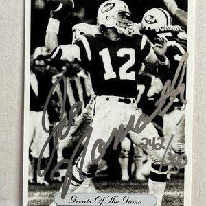 1992 Joe Namath 242/300 Greats Of The Game  Signed AUTOGRAPH Auto Football Card!